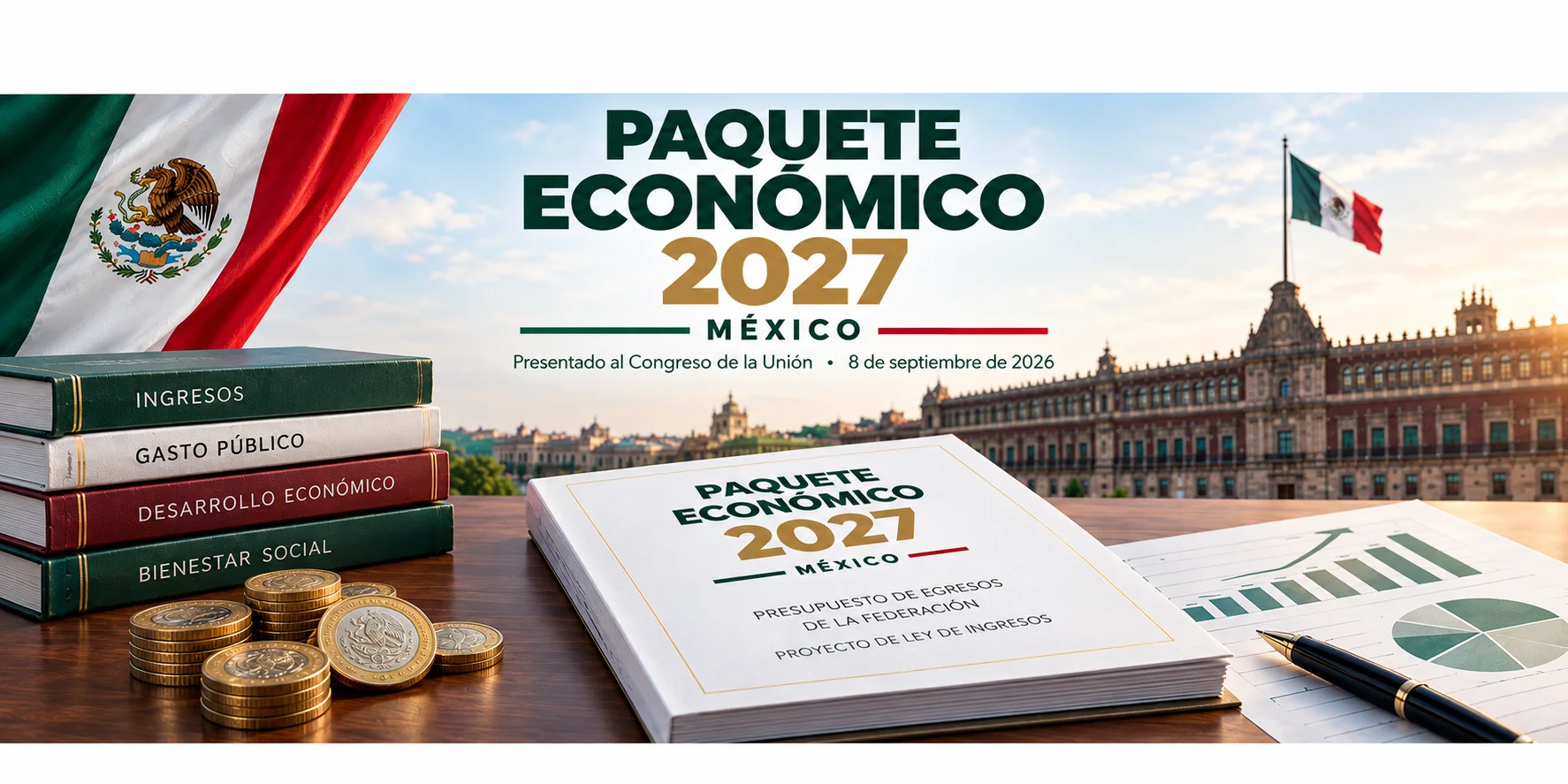 Portada de Paquete Económico 2027 - Mismos impuestos, mayor fiscalización